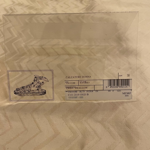 PRADA LACE UP SANDALS WITH BOX SIZE 38 - Picture 8 of 16